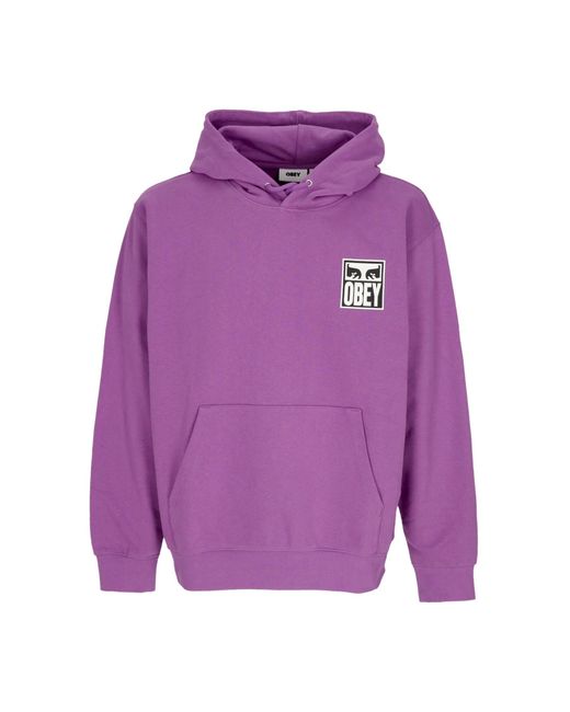 Eyes Icon 2 Premium French Terry Hooded Sudadera Ligera Con Capucha Para Hombre Po Obey de hombre de color Purple