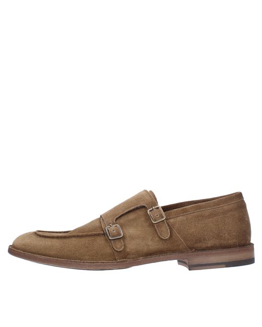 Pantanetti Brown Flat Shoes for men