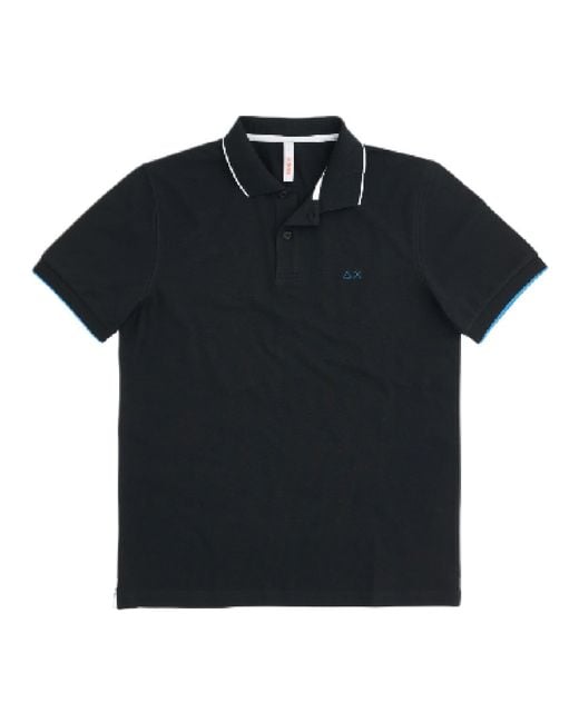 Polo Petites Bandes 11 Noir A31110 Sun 68 pour homme en coloris Black