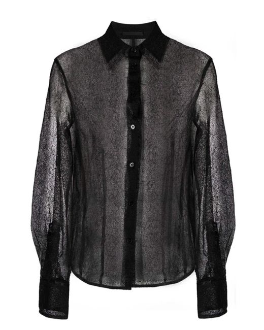 Chemises Noir Helmut Lang en coloris Black