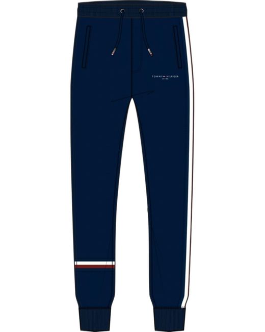 Tommy Hilfiger Blue Wcc Global Stripe Sweatpant for men