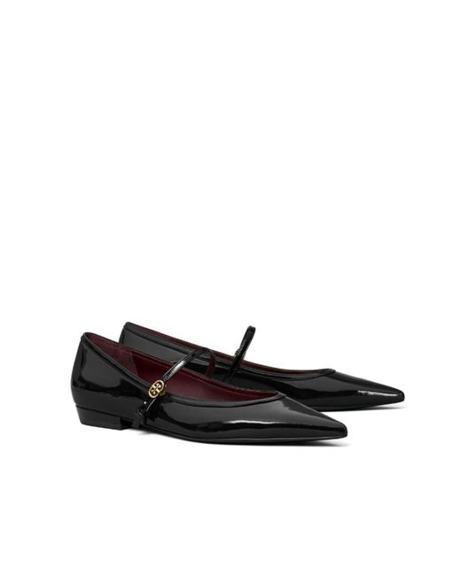 Tory Burch Black Flat Shoes