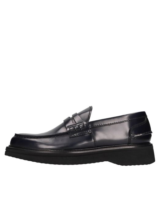 Green George Men's Black Flat Shoes