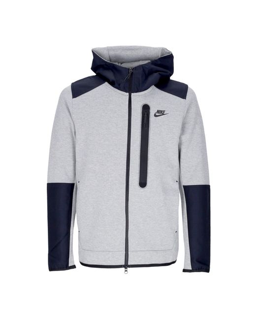 Sudadera Ligera Con Capucha Y Cremallera Para Hombre Tech Fleece Overlay Full Zip Nike de hombre de color Blue