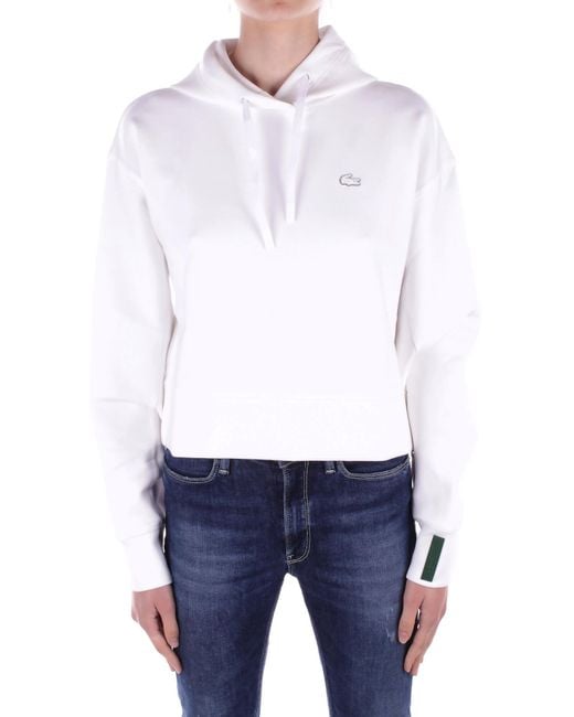 Lacoste Overhemden Wit in het White