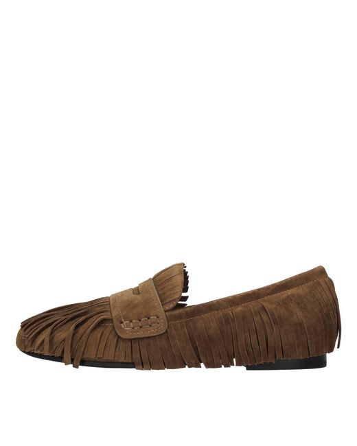 Bibi Lou Brown Flat Shoes