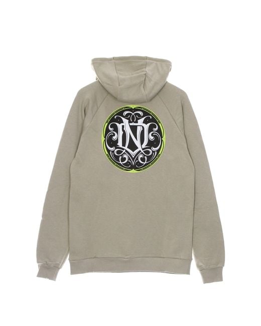 DOLLY NOIRE Gray Lightweight Hooded Sweatshirt Monogram Hoodie for men