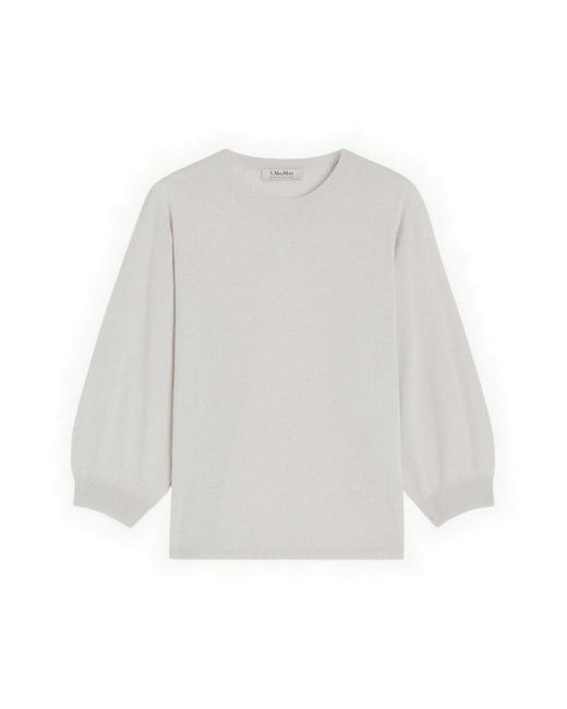 Max Mara White Sweaters Ivory