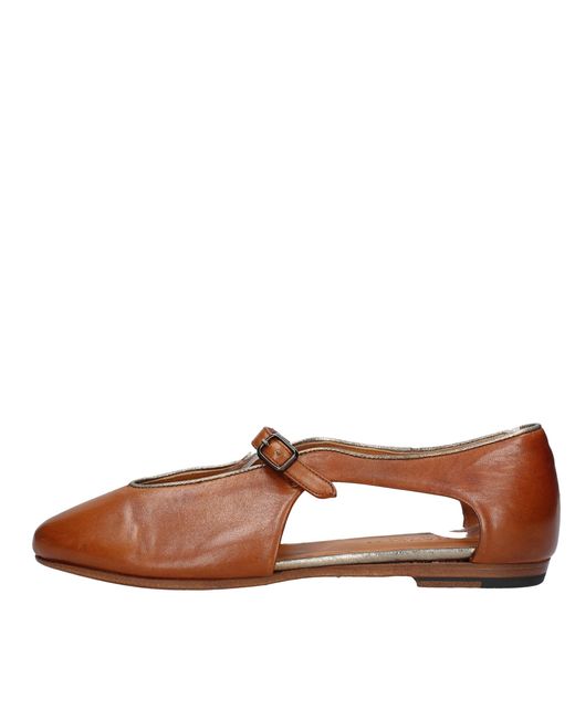 Pantanetti Brown Flat Shoes Leather