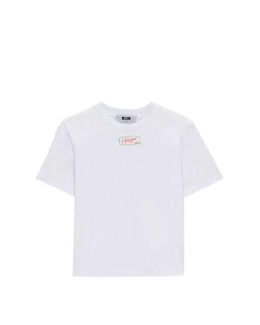MSGM T-Shirt En Polo in het White