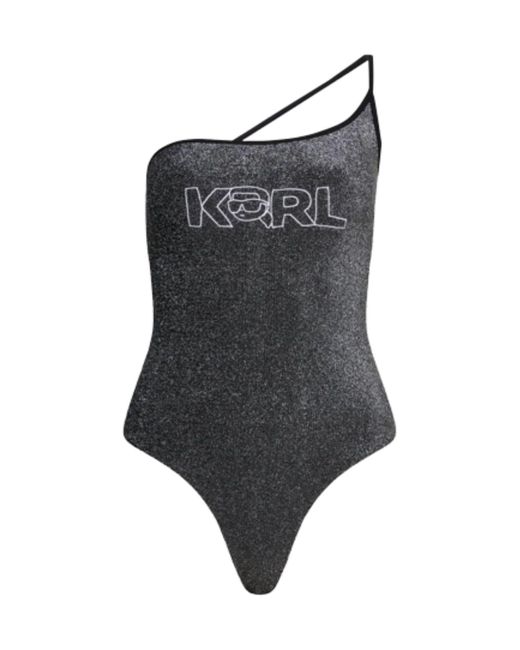 Karl Lagerfeld Gray Swimsuit