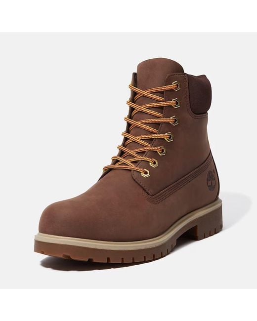 Tronchetto Y Booty Tb0A6Ch6W011 Tb25 6 En Encaje Impermeable Marron Oscuro Fullgrain Timberland de hombre de color Brown