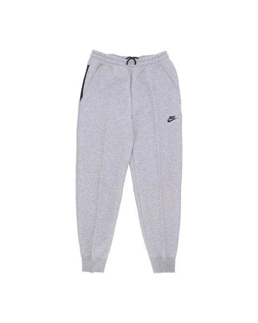 Nike Women's Gray W Sportswear Tech Fleece Mid-Rise Jogger Pant