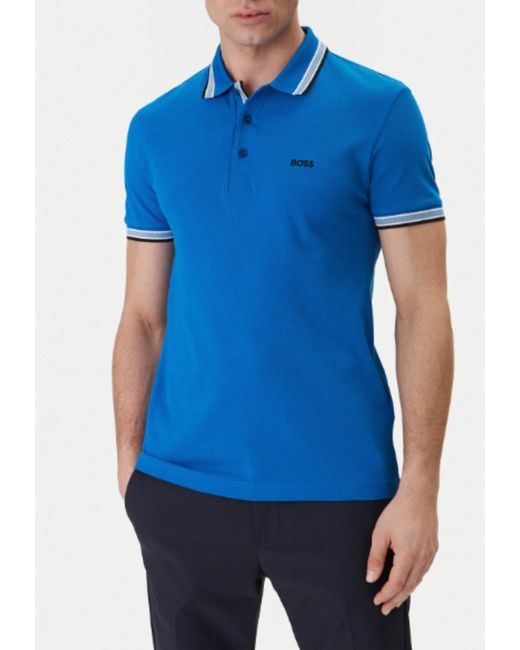 Polo Guess de hombre de color Blue