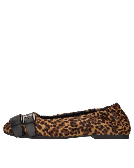 Ash Brown Flat Shoes