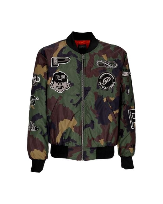 Propaganda Honkbalbommenwerper-Bomberjack Voor in het Black voor heren