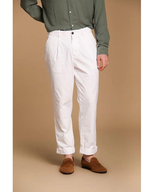 Mason's Mannenbroek Pinces22 2Pn3D8875 Cb118 001 Wit in het White voor heren