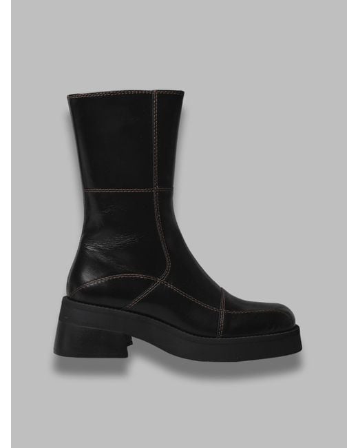 Miista Black Heya Ankle Boots