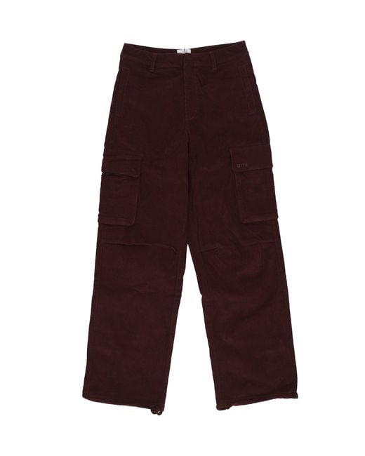 Arte' Corduroy Cargo Pants in het Purple voor heren