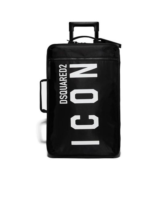 DSquared² Black Be Icon White Trolley for men