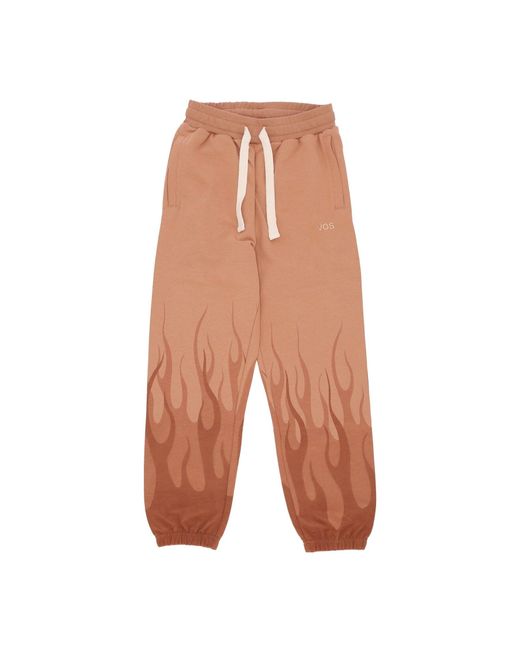 Pantalon Ligero De Hombre Double Flames Terracota Vision Of Super de hombre de color Brown