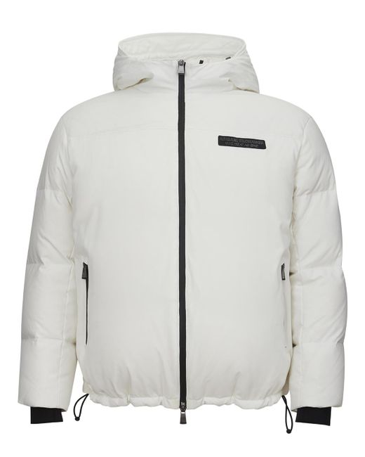 Armani Exchange Gray Quilted White Jacket for men