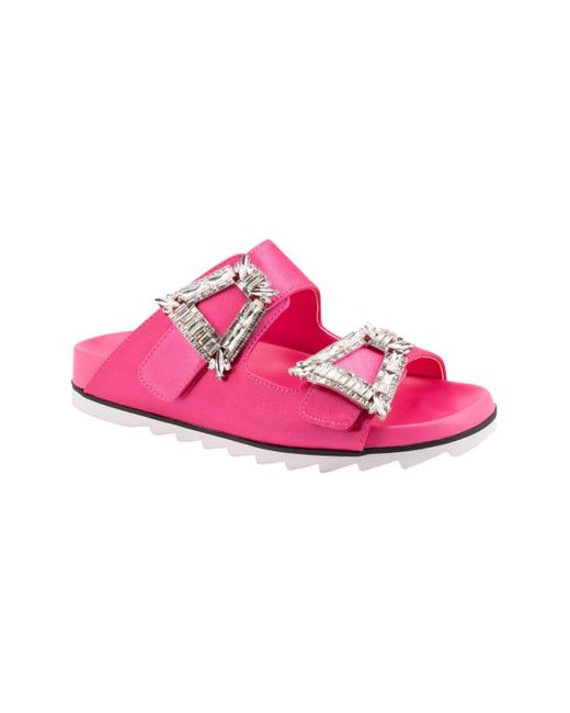 Twenty Four Haitch Pink Sandals Fuchsia