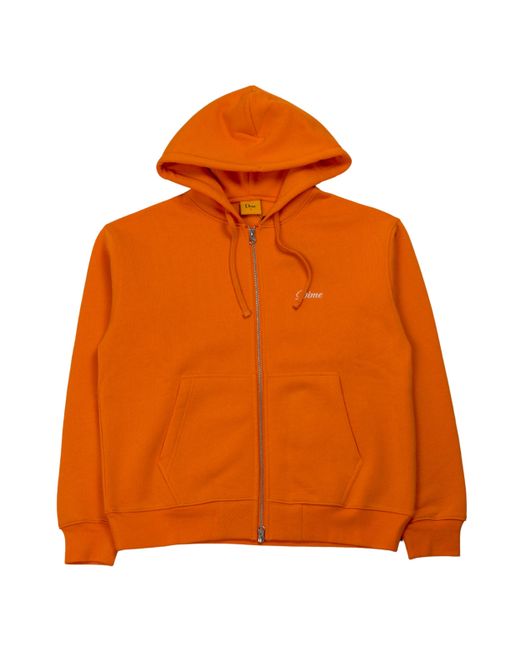Bright orange zip up hoodie hotsell