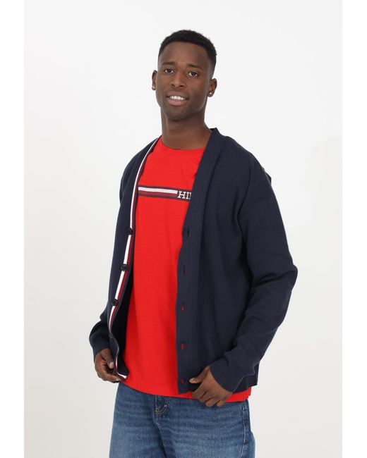 Tommy Hilfiger Red Sweaters for men