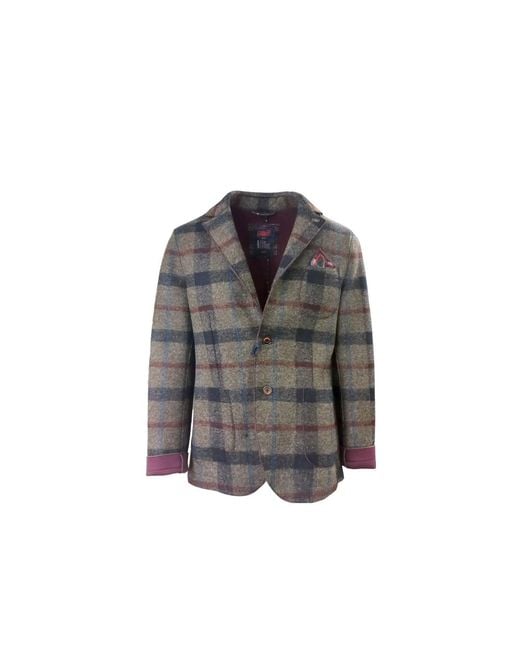 Bob Gray Single-Breasted Jacket A23Chalk378 T378 for men
