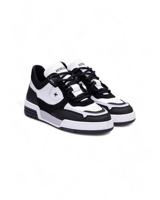 Newlab Weibe Leder Sneaker Und Schwarzleder Nl12/K03 in Black für Herren