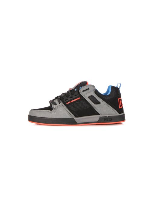 Dvs Comanche 2.0+ Herren-Skateschuhe Anthrazit/Schwarz/Feuerrot/Blau/Nubuk in Black für Herren