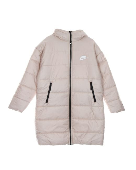 Nike Natural W Therma Fit Repel Classic Hooded Parka Long Down Jacket Oxford