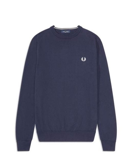 Col Rond K9601 608 Fred Perry pour homme en coloris Blue