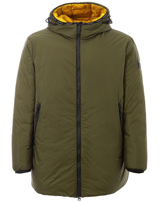 Peuterey Green Padded Jacket With Hood for men