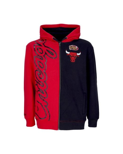 Sudadera Con Capucha Y Cremallera Completa Nba Chibul Fleece 2.0 Para Hombre Mitchell &amp; Ness de hombre de color Red