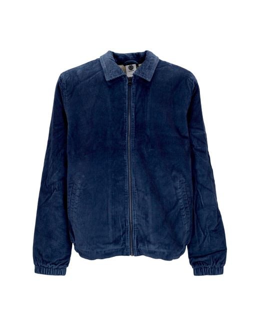 Element Parker Cord Jacket Herenjack in het Blue voor heren
