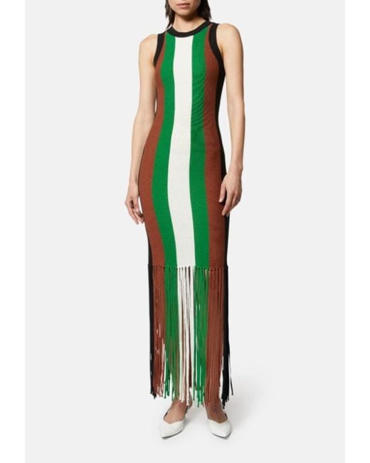 Silvian Heach Green Kleid Midi Dress