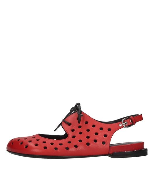 Premiata Red Flat Shoes