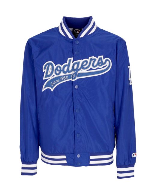 Fanatics Herren Bomberjacke Mlb Sateen Jacke Losdod Original Team Farben in Blue für Herren