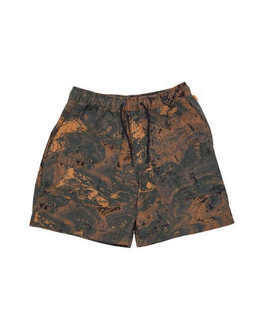 Pantalones Cortos De Hombre Con Estampado De Roca De Primavera Tejido Corto Aop Timberland de hombre de color Brown