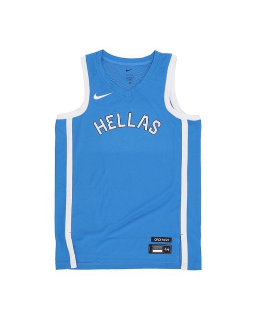 Nike Men's Blue Basketball Tank Top Limited Road Basketball Jersey
