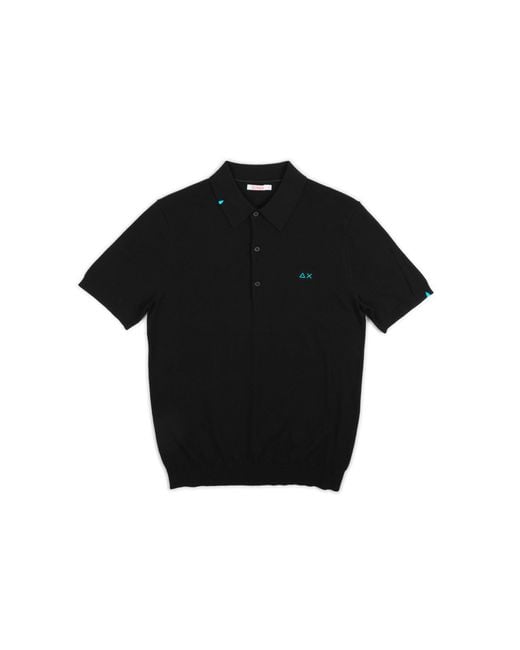 Sun 68 Polo Filo K34107/11 Nero in het Black voor heren