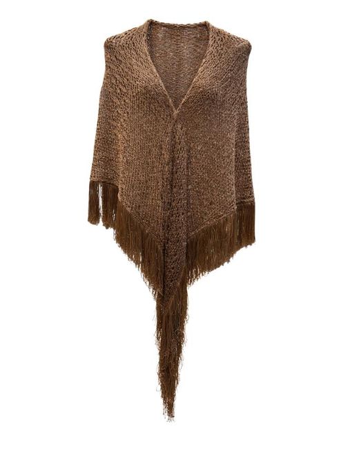 SIMONA CORSELLINI Brown Shawl