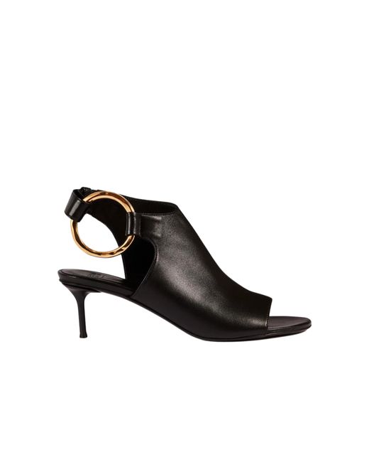 Sandales Pour Femmes Avec Bijou En Laiton Erika Cavallini Semi Couture en coloris Black