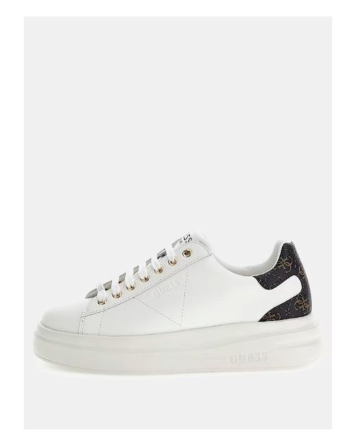 Guess White Elbina Sneakers