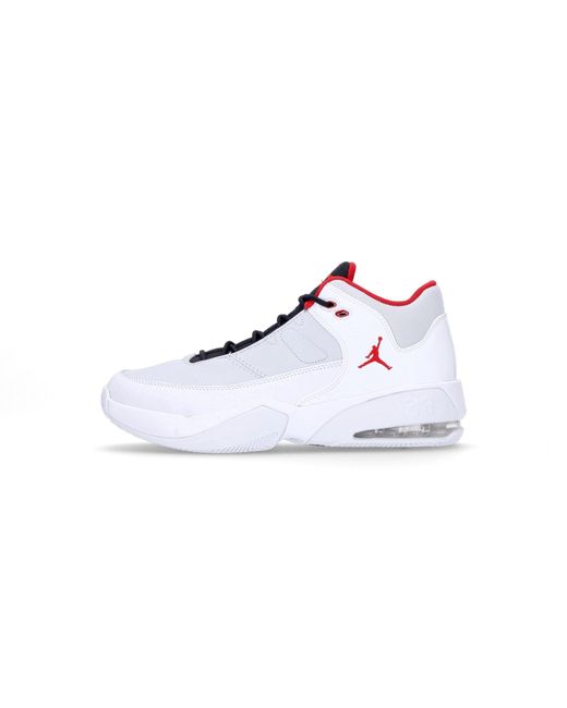 Nike White Max Aura 3 Basketball Shoe/University/Pure Platinum for men