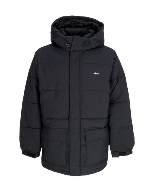 Obey Mannenjas Brunswick Puffer in het Blue voor heren