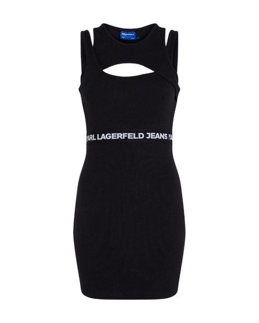 Robe Pour Femme Karl Lagerfeld en coloris Black