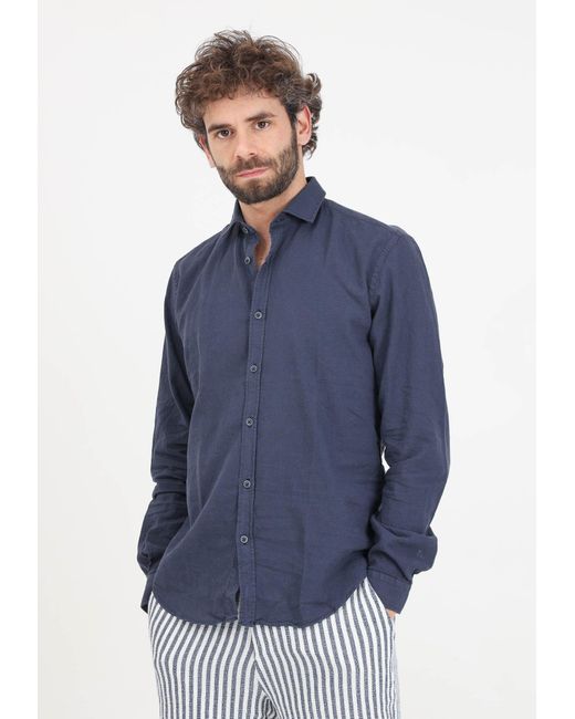 Bomboogie Blue Shirts for men